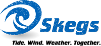 Skegs logo - Skegs: Tide. Wind. Weather. Together.